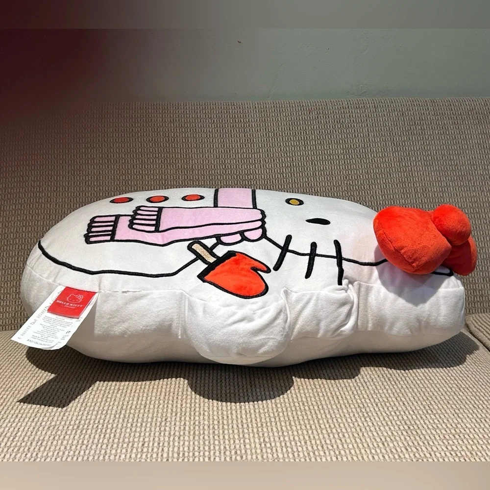HELLO KITTY AND FRIENDS 18in Plush Character Shaped Xmas Pillow Made By Sanrio